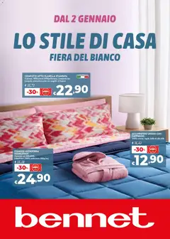 Anteprima bennet Fiera del bianco catalogo valida dal 02/01/2026