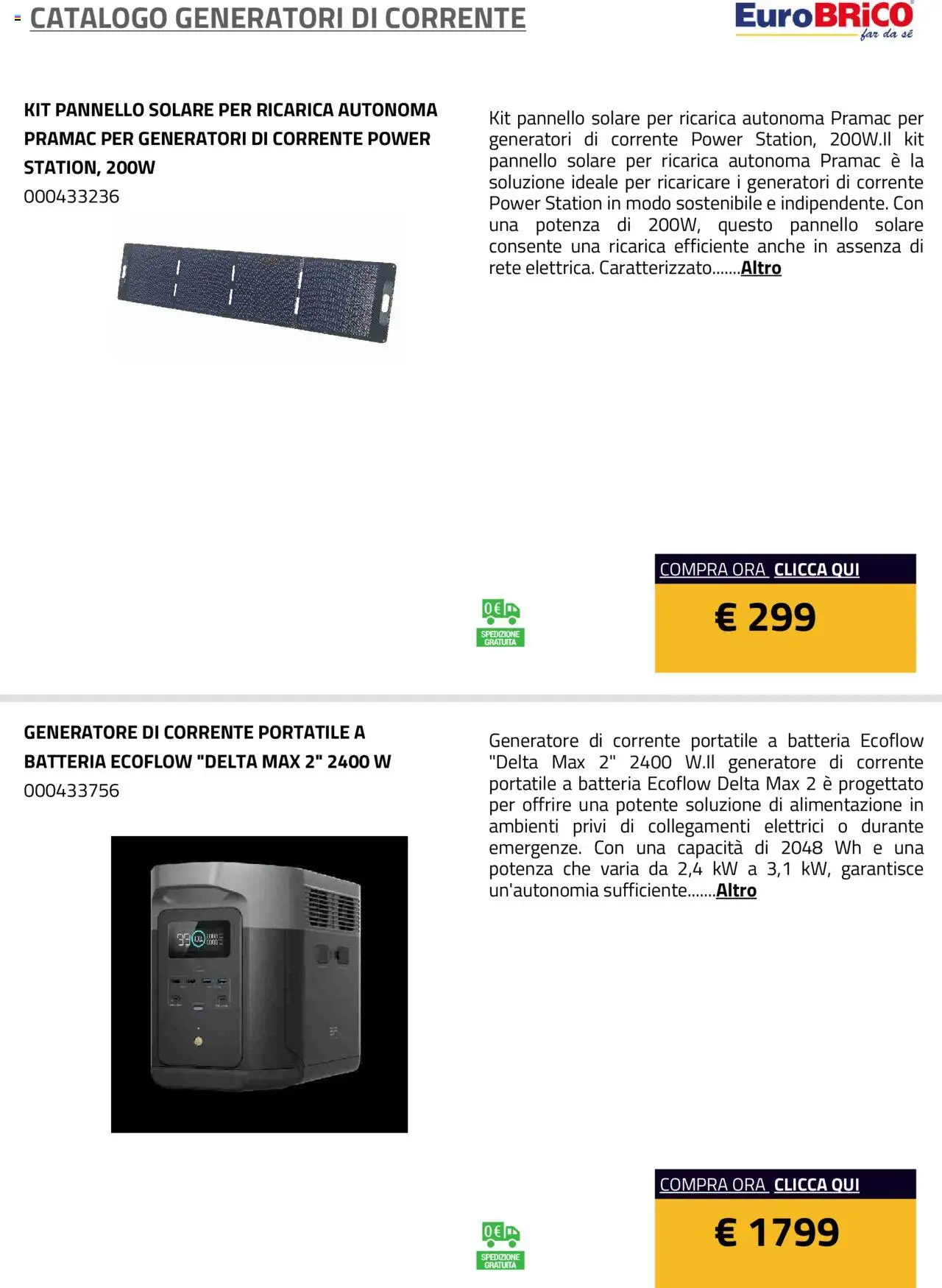 Eurobrico Generatori catalogo - pagina 25 - valido dal 23/07/2025