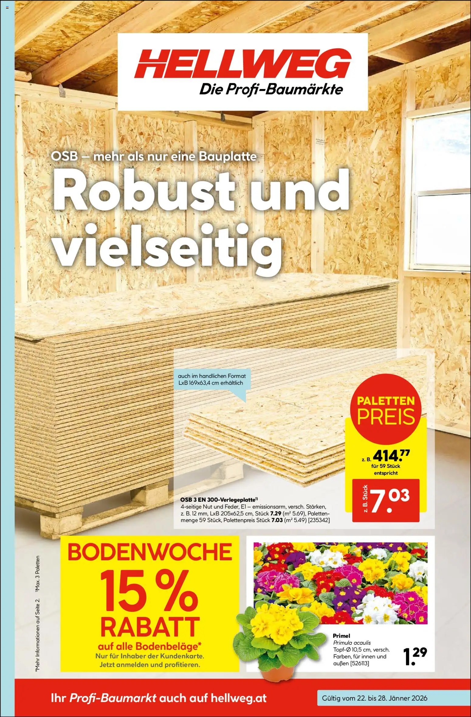 HELLWEG Flugblatt - Seite 1- gültig ab 22.01.2026