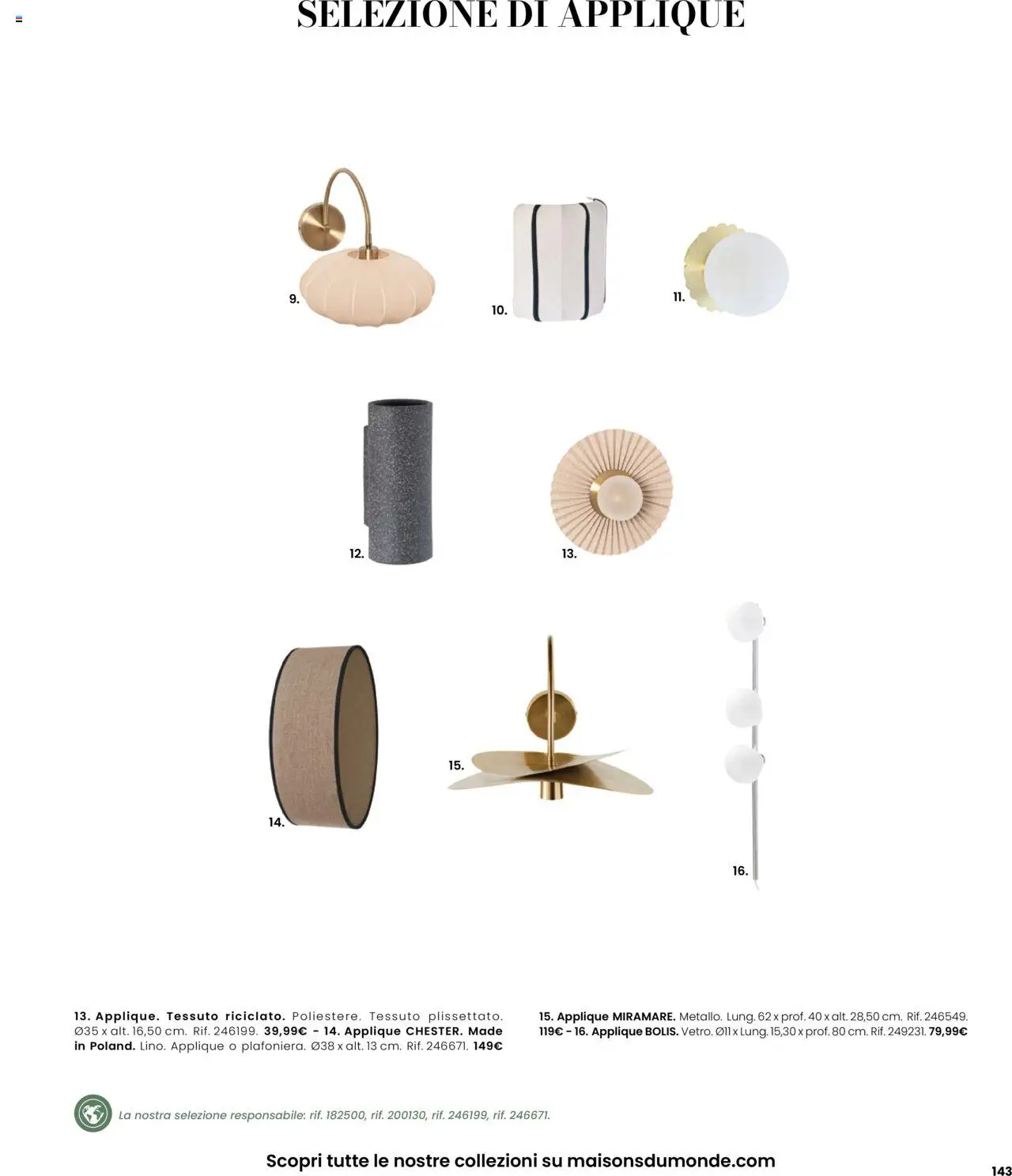 Volantino Maisons du Monde	 - pagina 143 - valido dal 27/08/2025