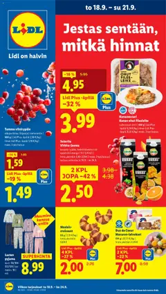 Esikatselu Lidl tarjoukset voimassa alkaen 18/09/2025