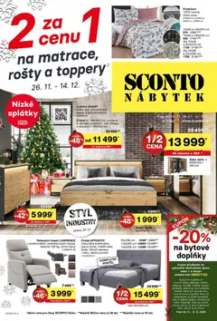 Náhled Sconto nábytek leták platný od 26.11.2025