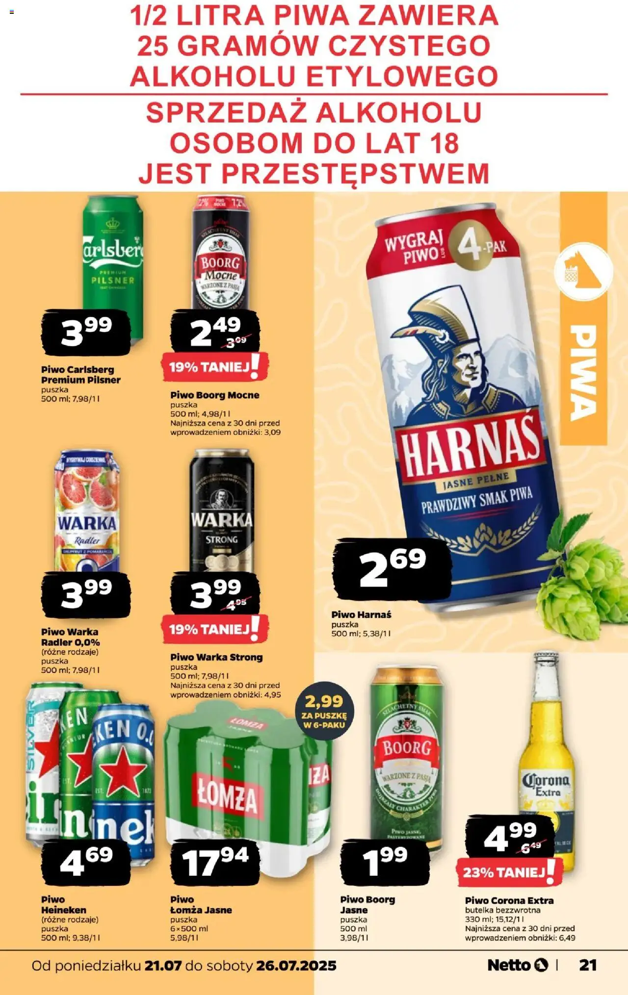 Netto gazetka - Spożywcza - strona 21- ważny od 21.07.2025