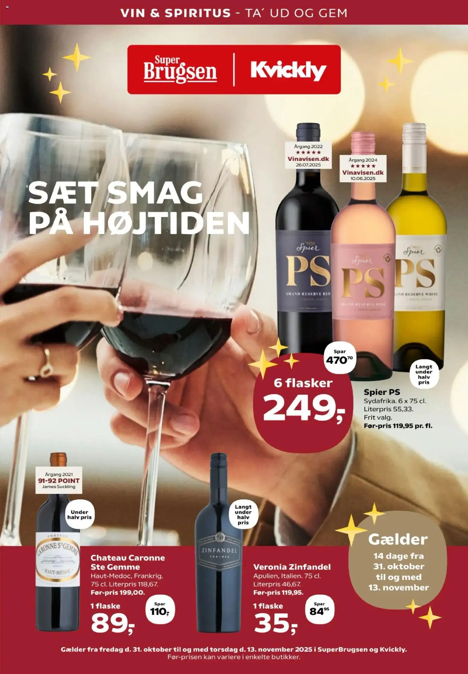 Super Brugsen - Vinindstik - side 1- gyldig fra 31/10/2025