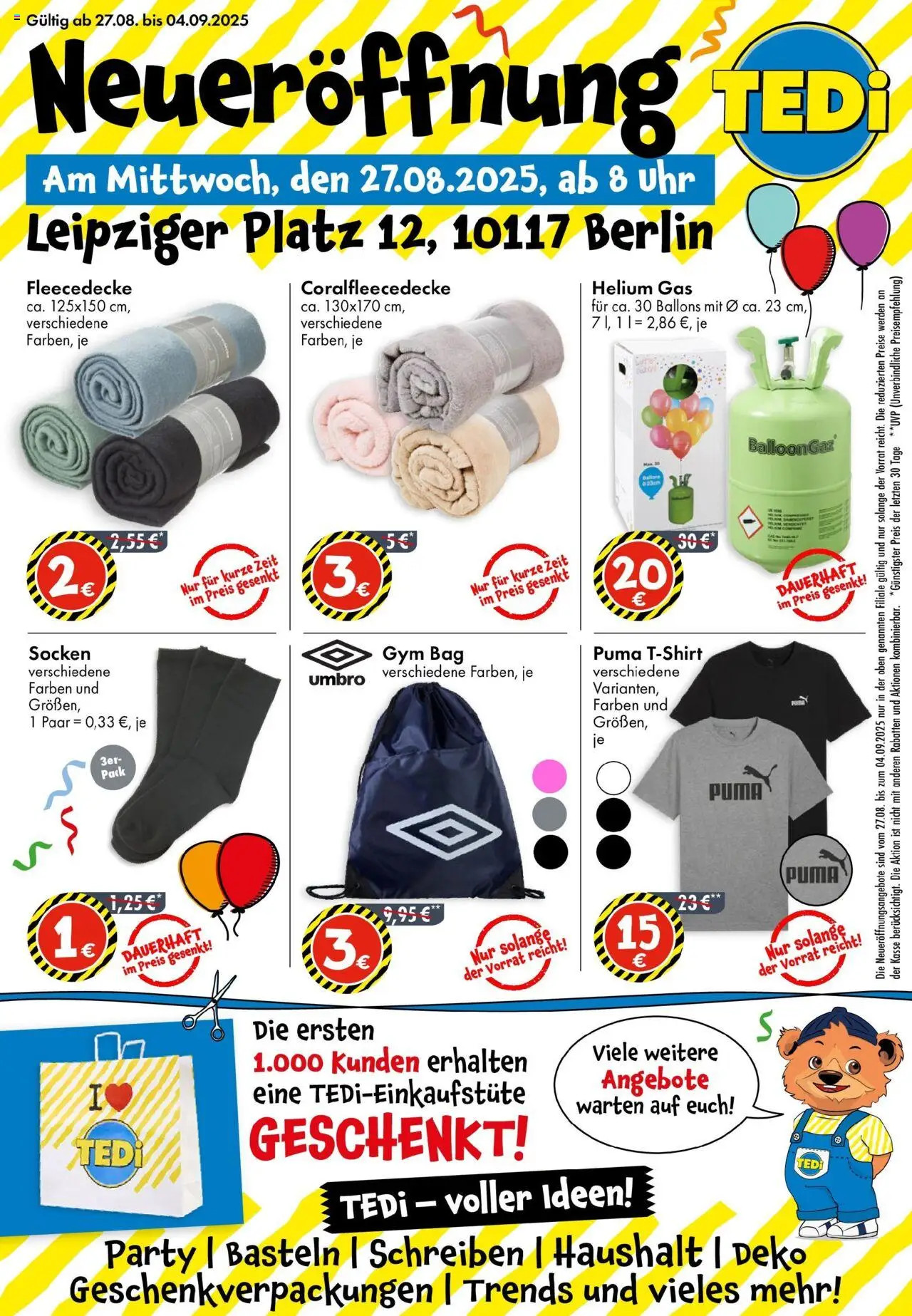 TEDi - TEDi Neueröffnung in Berlin - Seite 1 - gültig ab 25.08.2025