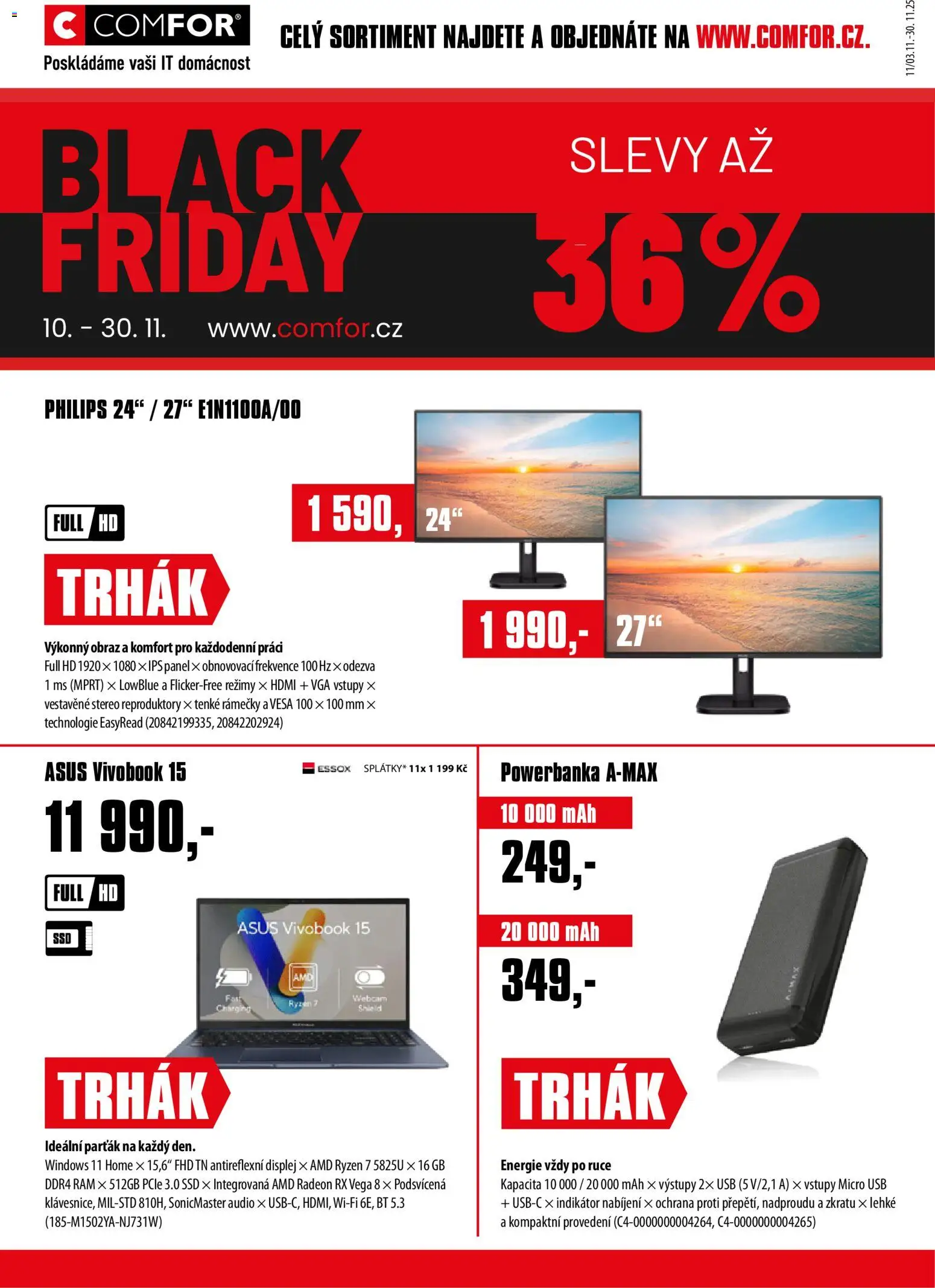 Comfor Black Friday - strana 1- platný od 03.11.2025