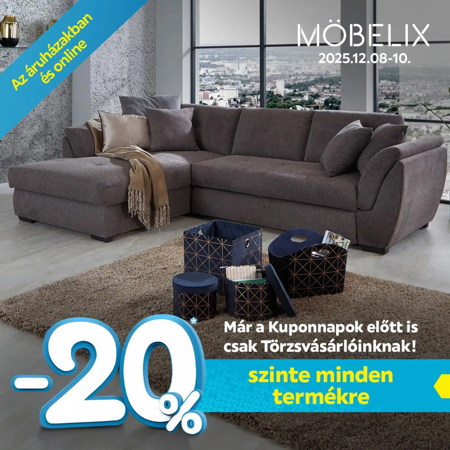 Möbelix Szórólap - 1oldal - érvényes 2025.12.08.-tól