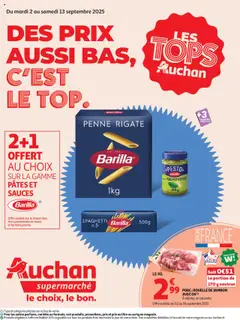 Auchan - Des prix aussi bas, c'est le top dans votre super geldig vanaf 02/09/2025