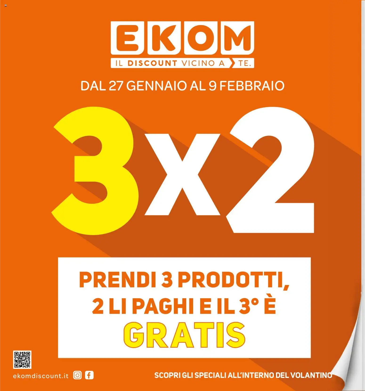 Volantino Ekom	 - pagina 1 - valido dal 27/01/2026