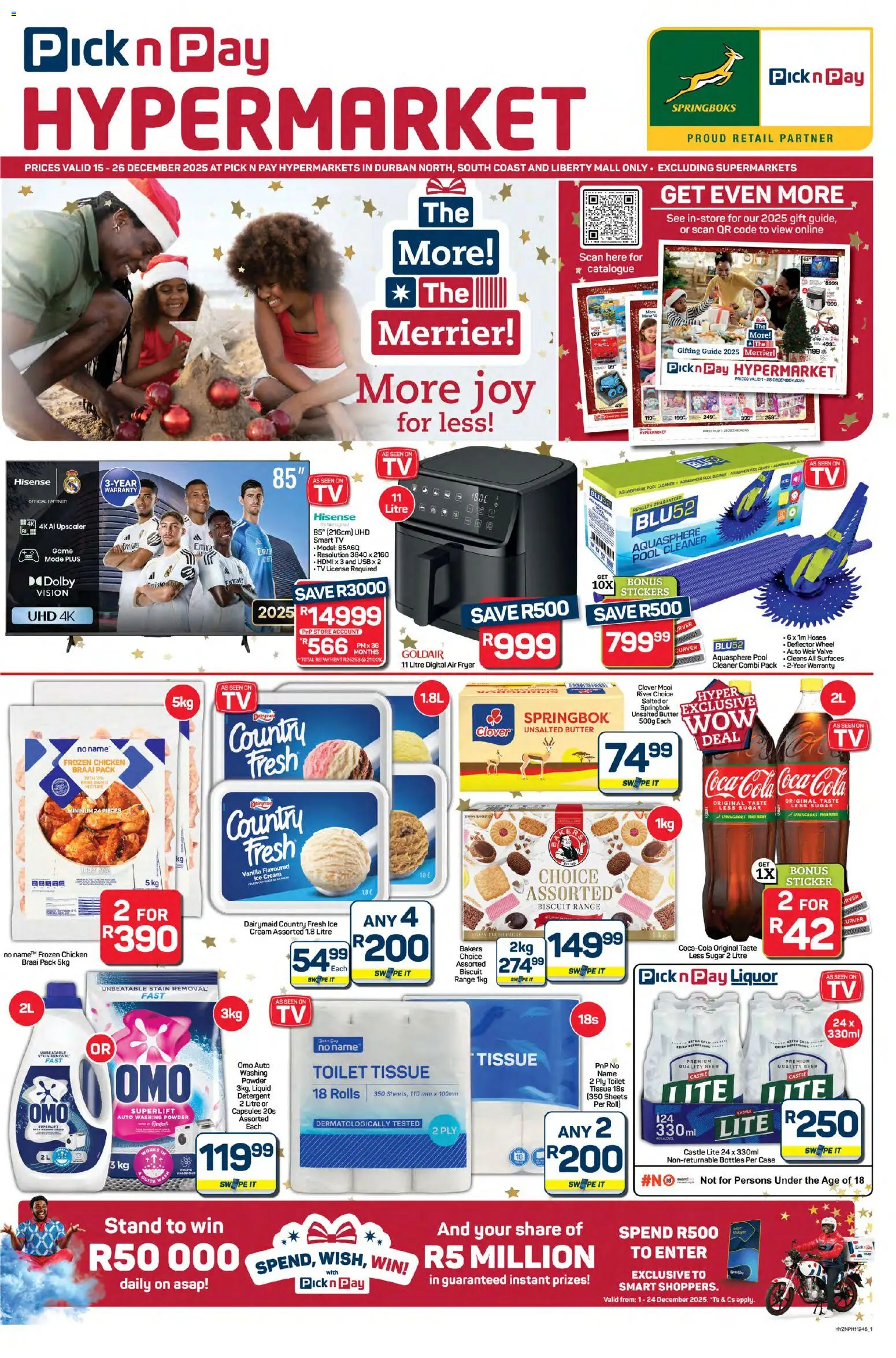 Pick n Pay - Hypermarket Christmas Specials - page 1- valid from 15/12/2025