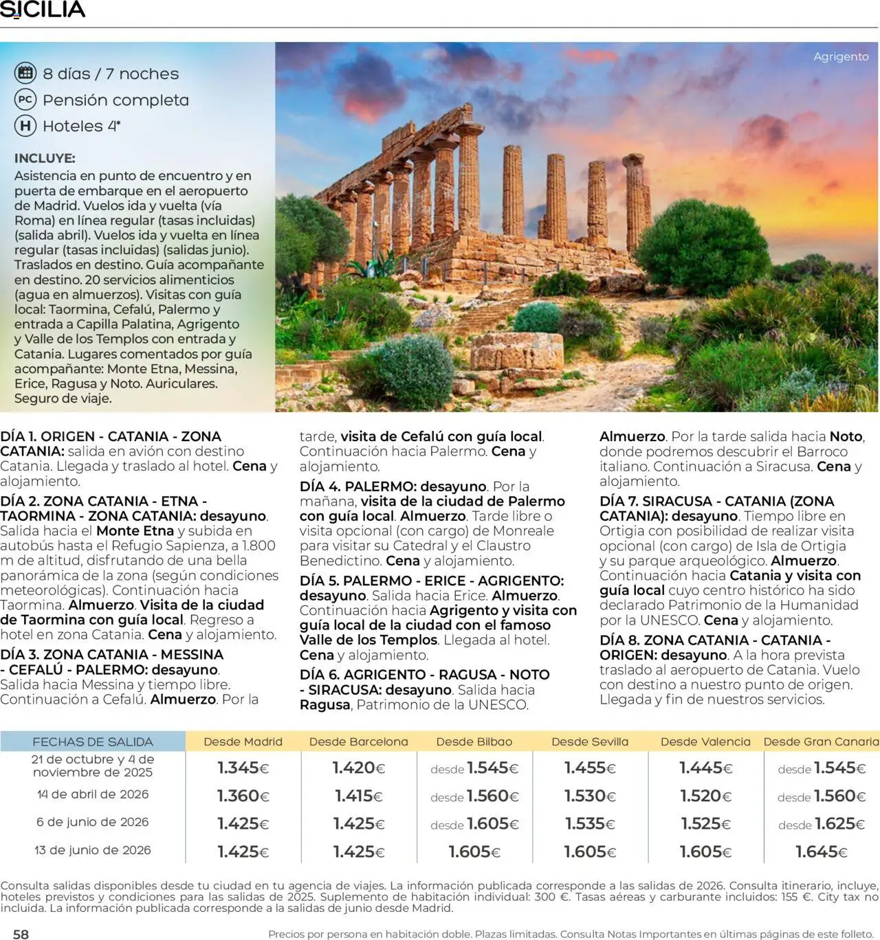 Viajes El Corte Inglés - Club de Vacaciones - Vacaciones Económicas Personalizado - Página de 58 - Válido desde 01/09/2025