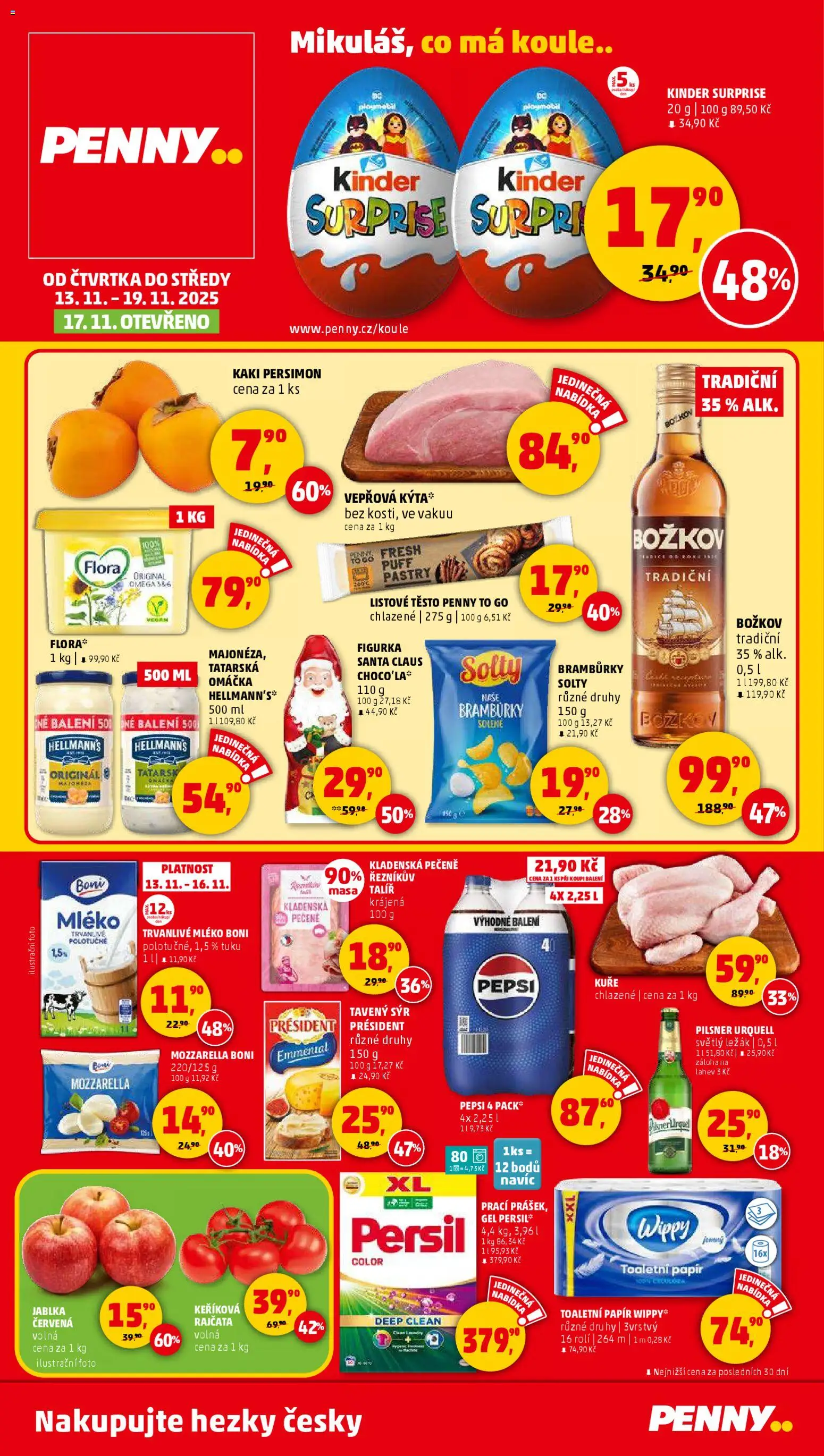 Penny Market leták - Čtvrtečník - strana 1- platný od 13.11.2025
