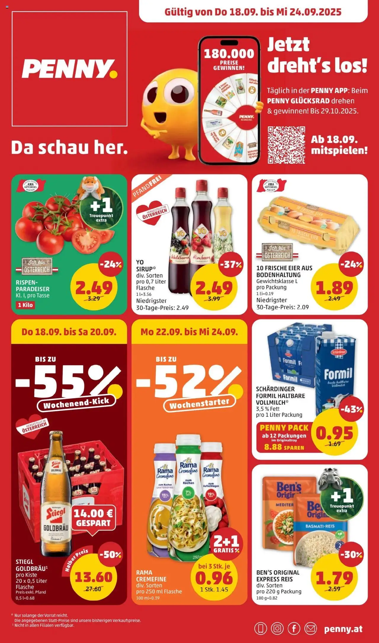 Penny Markt Flugblatt - Seite 1- gültig ab 18.09.2025