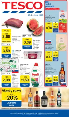 Tesco leták platný od 30.07.2025
