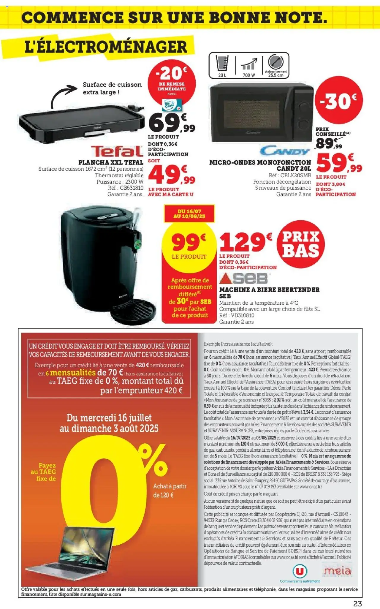 Hyper U Les prix bas La Rentrée - page 23 - valable à partir du 16/07/2025