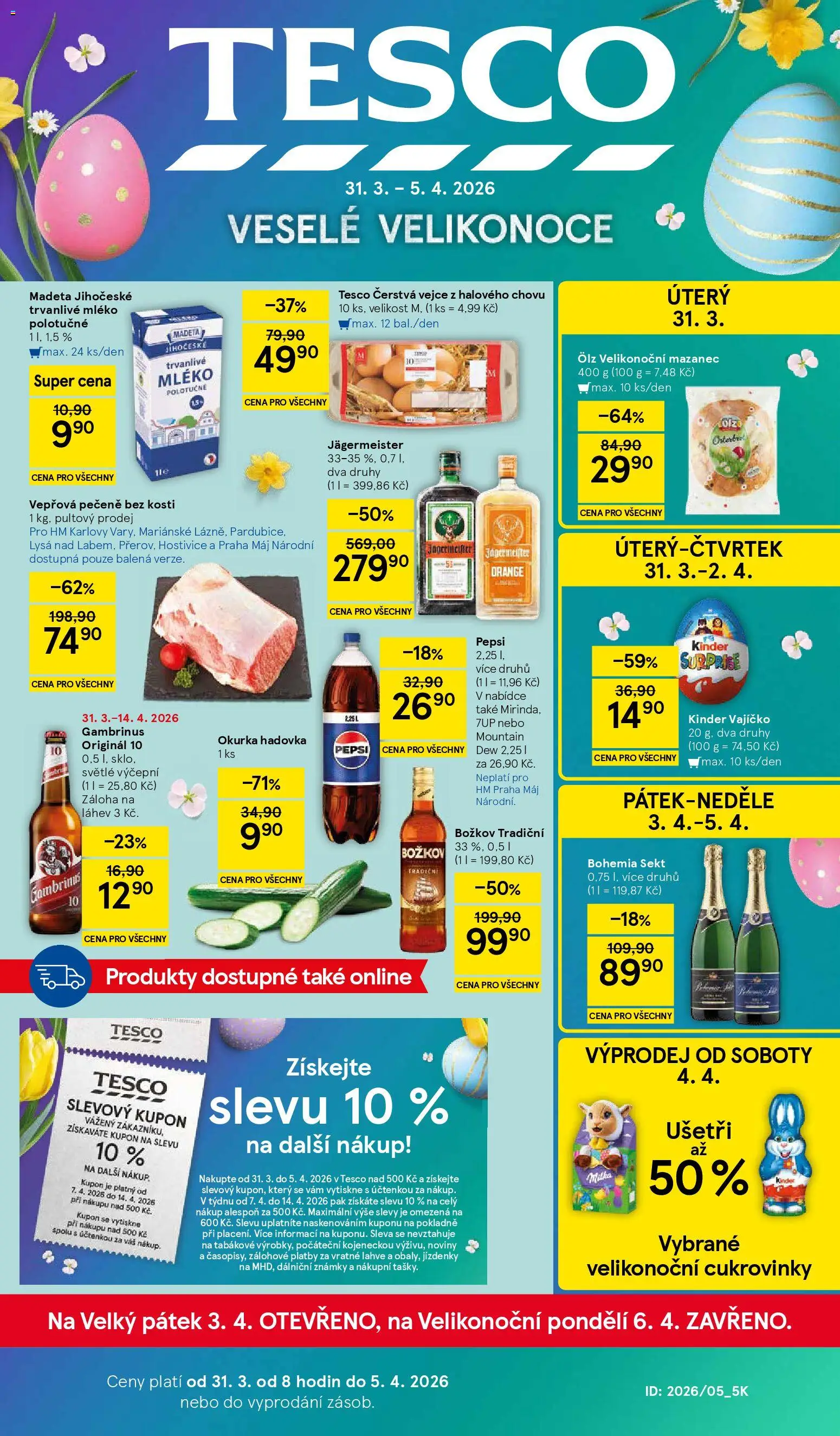 Tesco leták - Hypermarket - strana 1- platný od 31.03.2026