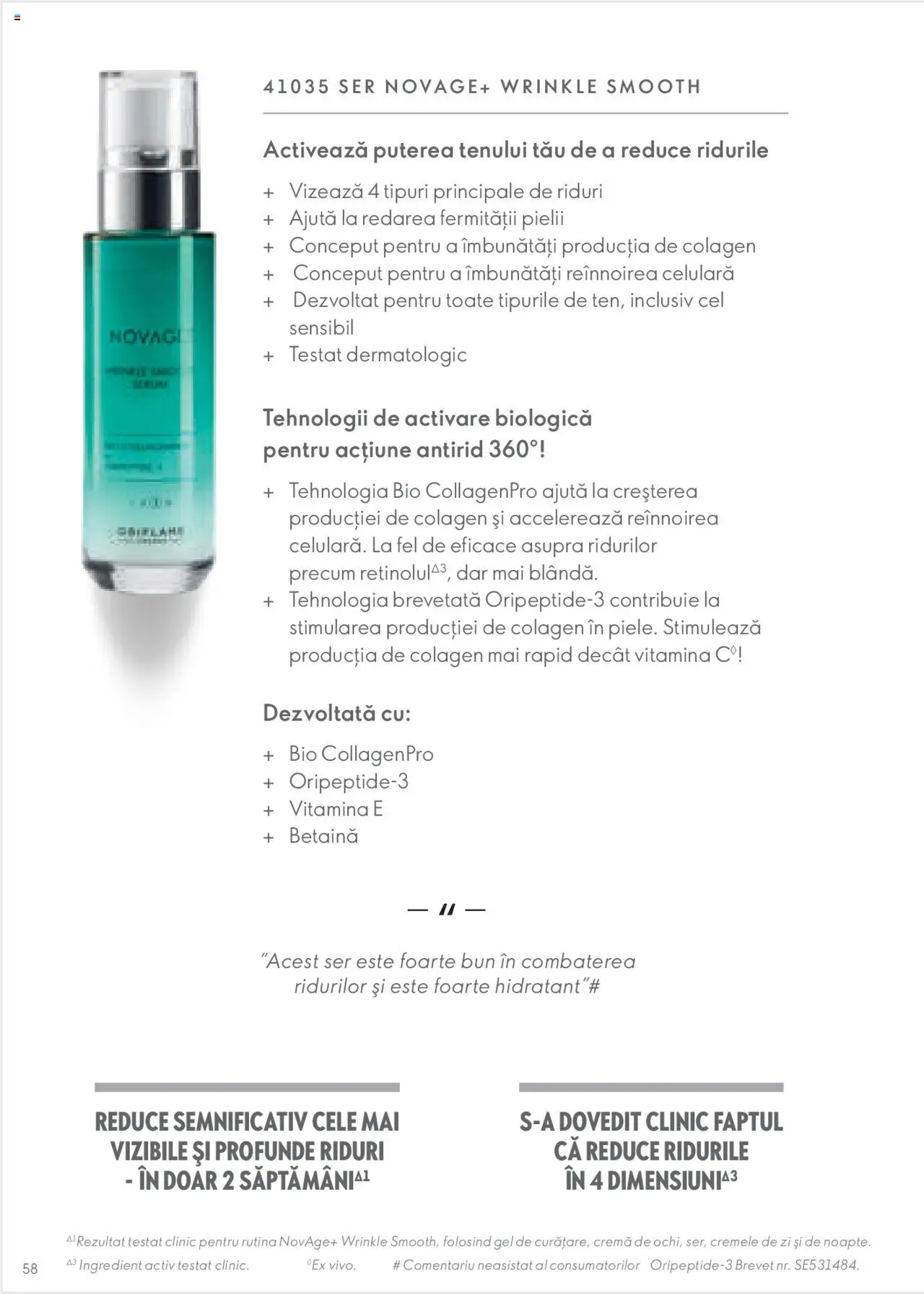 Oriflame catalog - Ghidul NOVAGE+ - pagina 58- valabil de la 01.03.2023