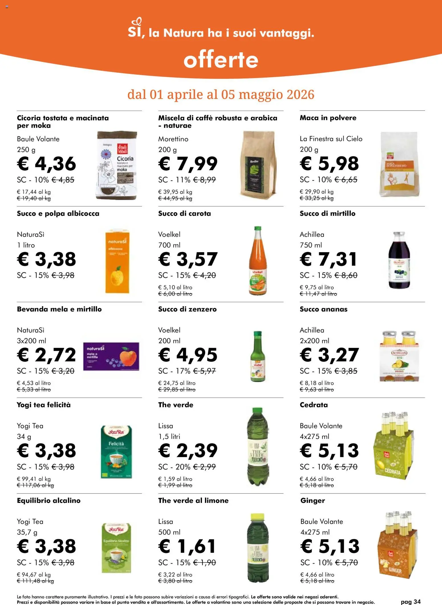 Natura Sì volantino - pagina 34 - valido dal 01/04/2026