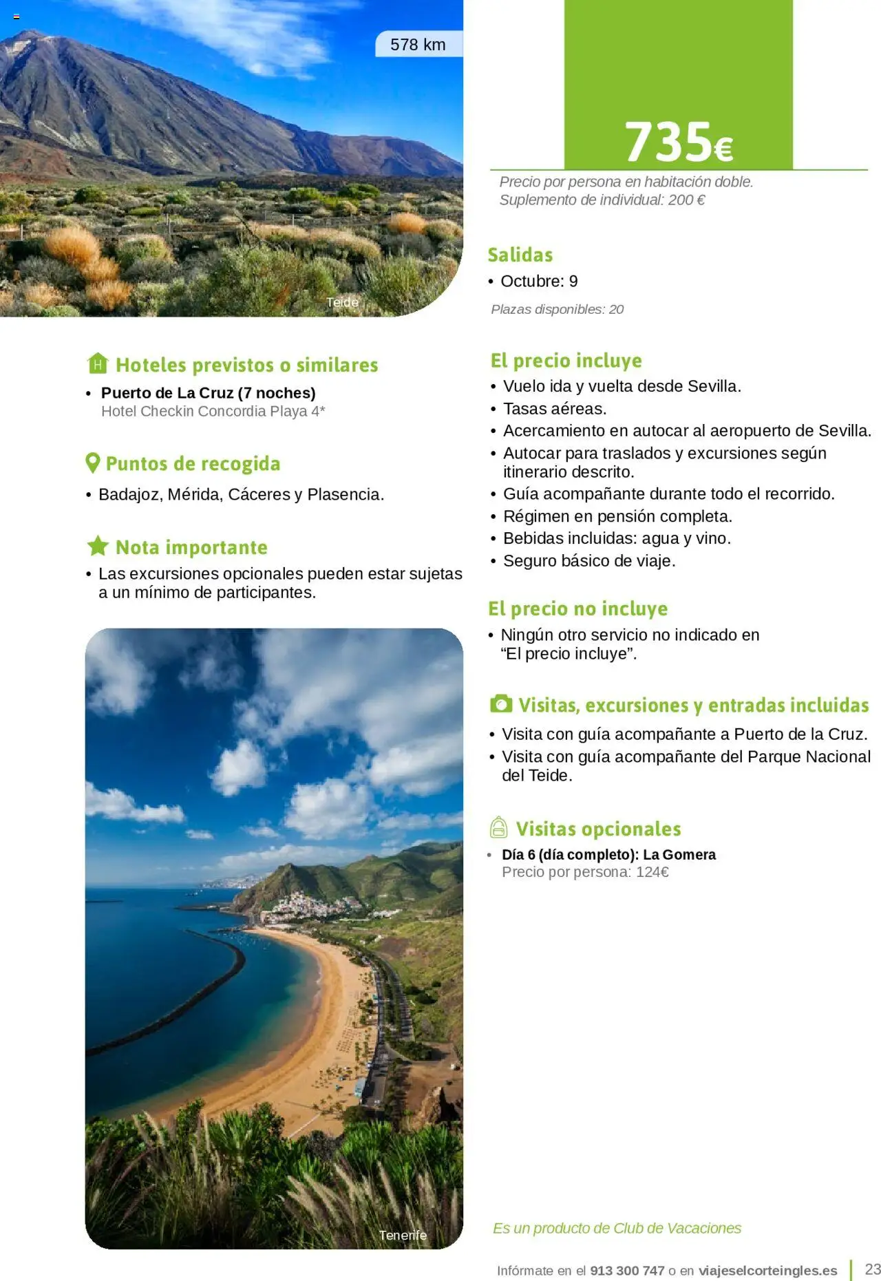 Viajes El Corte Inglés - Catálogo Junta de Extremadura - Página de 23 - Válido desde 01/03/2025