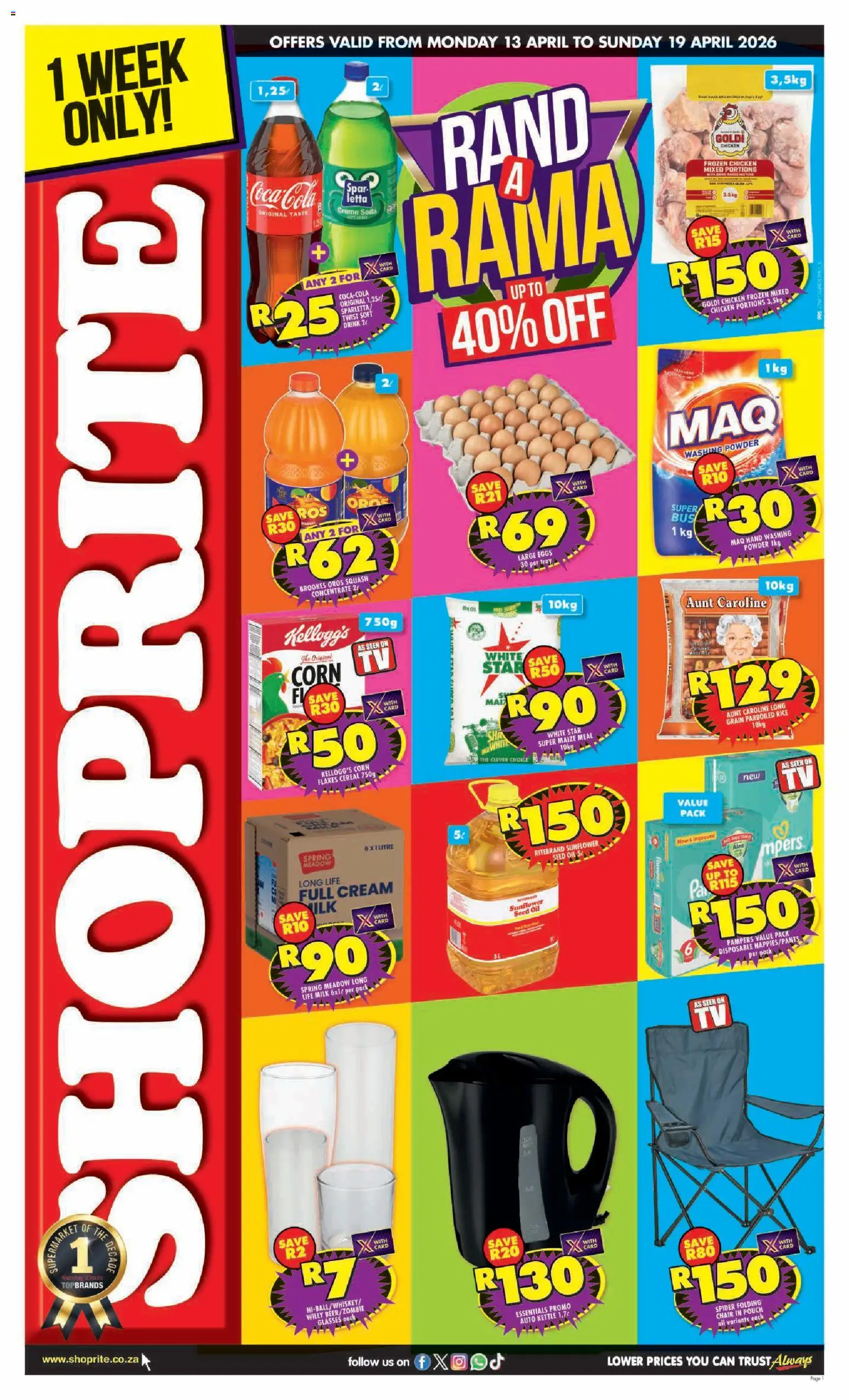 Shoprite Specials - page 1- valid from 13/04/2026