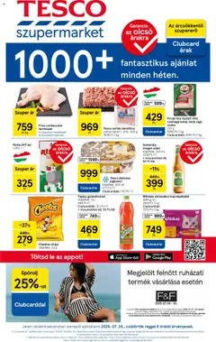 Előnézet Tesco Szupermarket - Akciós újság  érvényes 2025.07.24.-tól