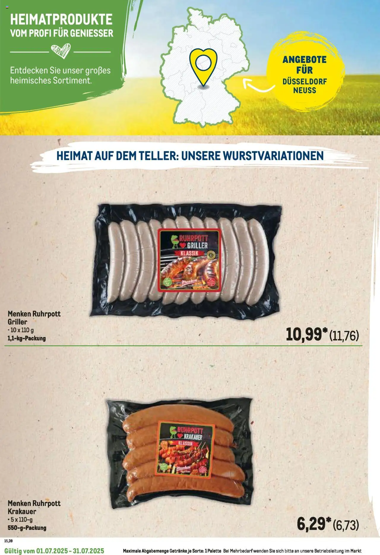Metro - Regionaler Flyer - Seite 70 - gültig ab 01.07.2025