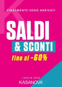 Anteprima Kasanova Saldi Estate catalogo valida dal 11/07/2025