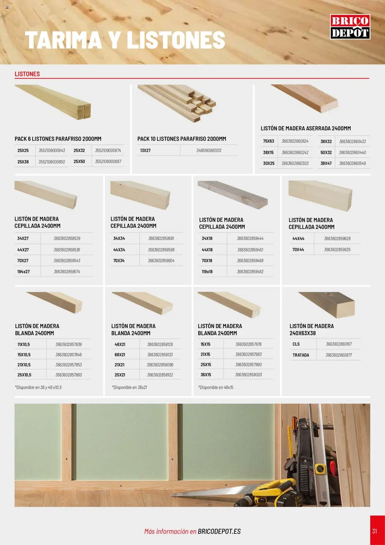 Brico Depôt Catálogo Construcción - Página de 31 - Válido desde 01/04/2025