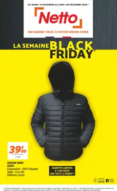 Aperçu Netto Black Friday valable à partir du 18/11/2025