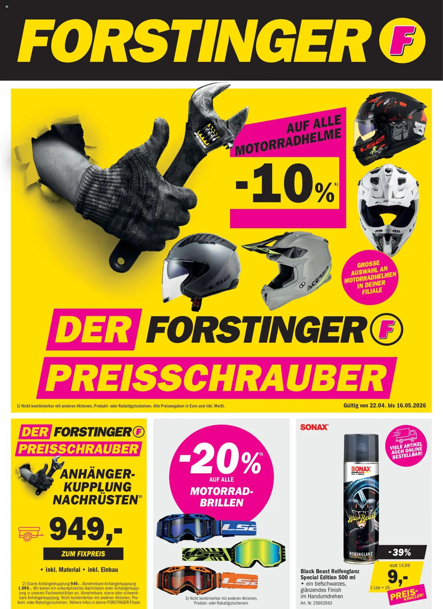 Forstinger Flugblatt - Seite 1- gültig ab 22.04.2026