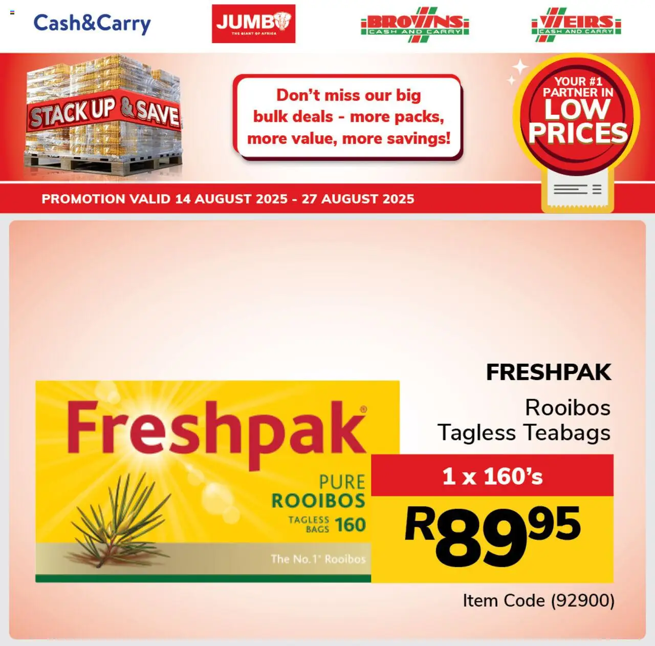 Jumbo Stack Up & Save Deals - page 1- valid from 14/08/2025