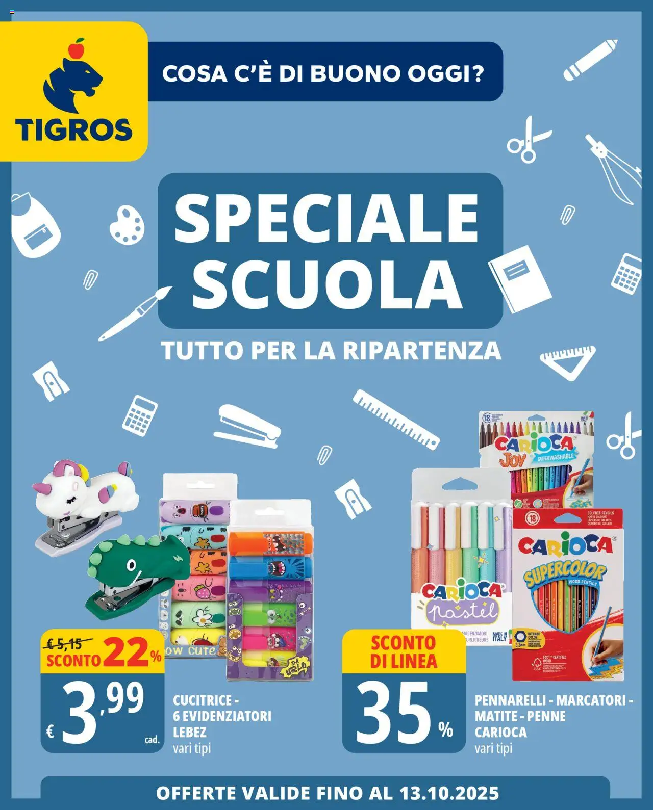 Tigros Scuola catalogo - pagina 1 - valido dal 19/08/2025