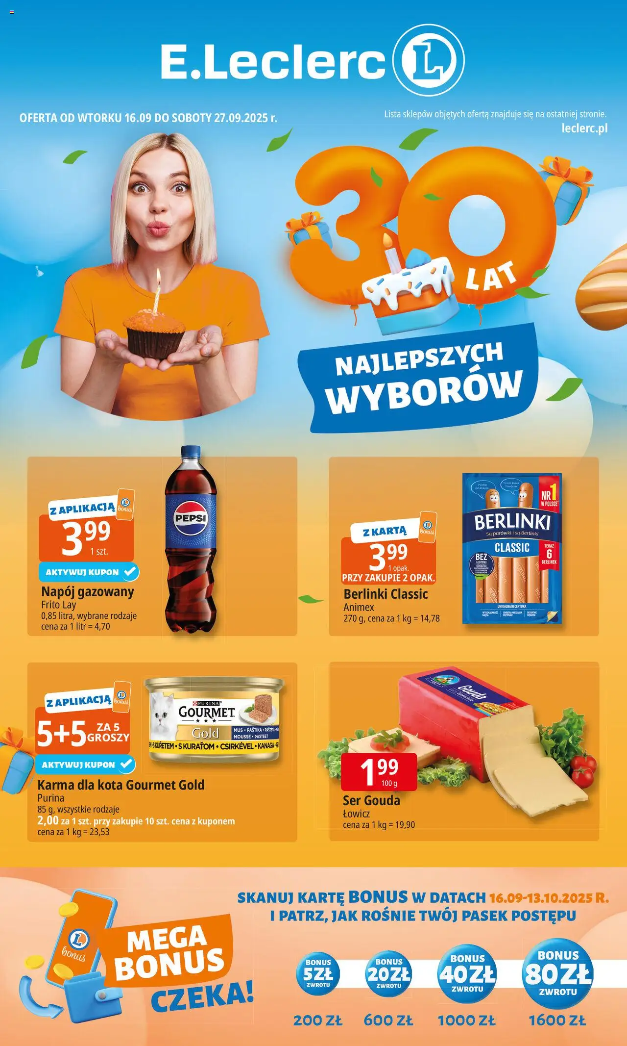 E.Leclerc Gazetka - strona 1- ważny od 16.09.2025