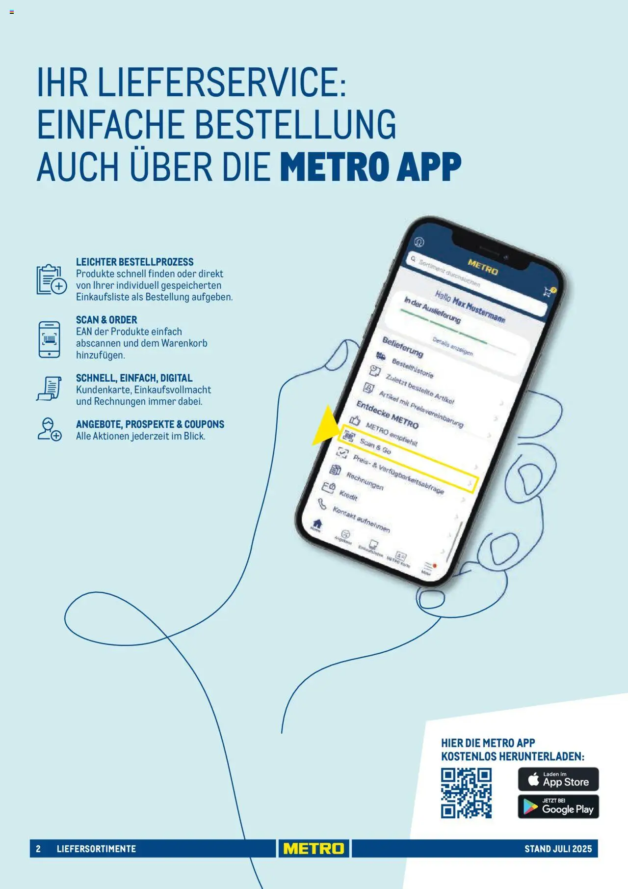 Metro - Sortimentskatalog Lieferservice - Seite 2 - gültig ab 31.07.2025