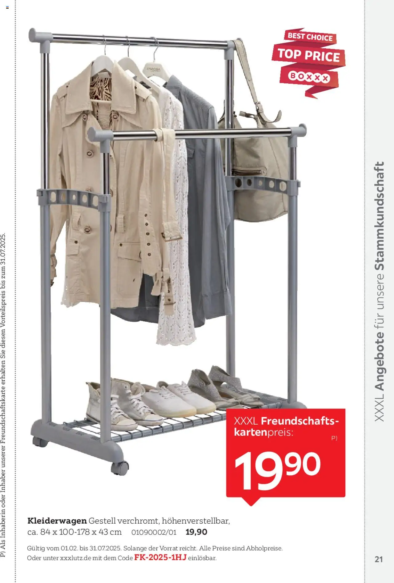 XXXL Lutz Freundschaftskartenjournal - Seite 21 - gültig ab 01.02.2025