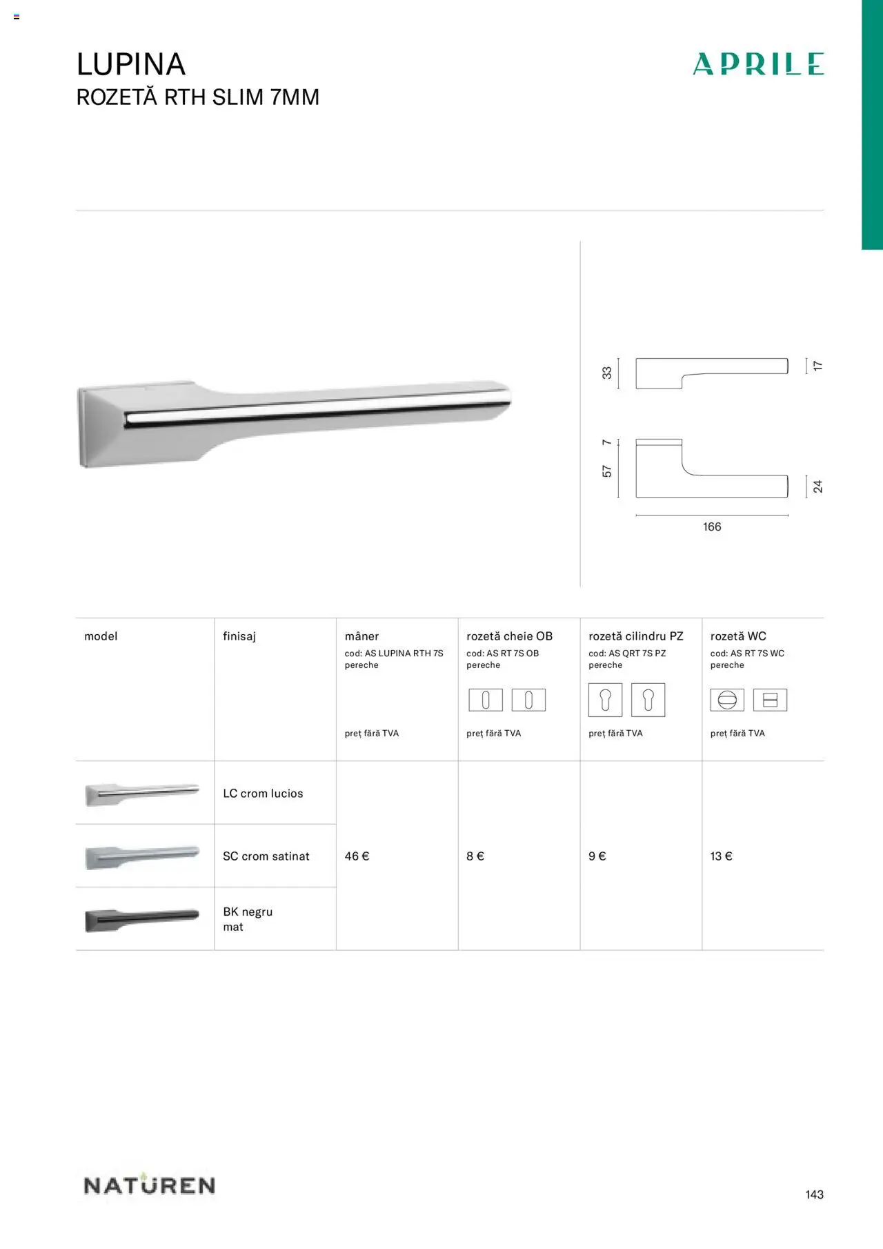 Proges catalog - Mânere Naturen 2023 - pagina 145- valabil de la 24.08.2023
