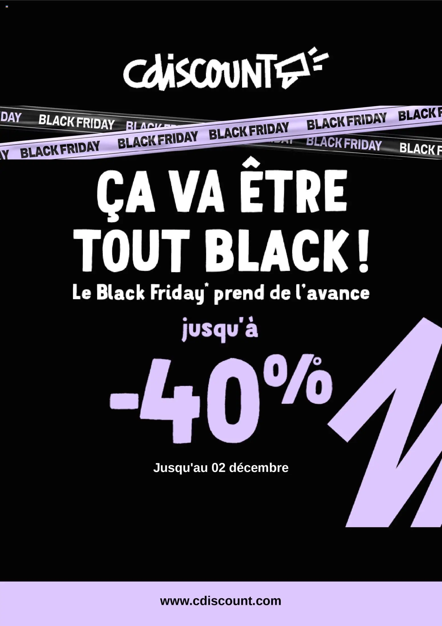 Cdiscount Black Friday - page 1 - valable à partir du 04/11/2025