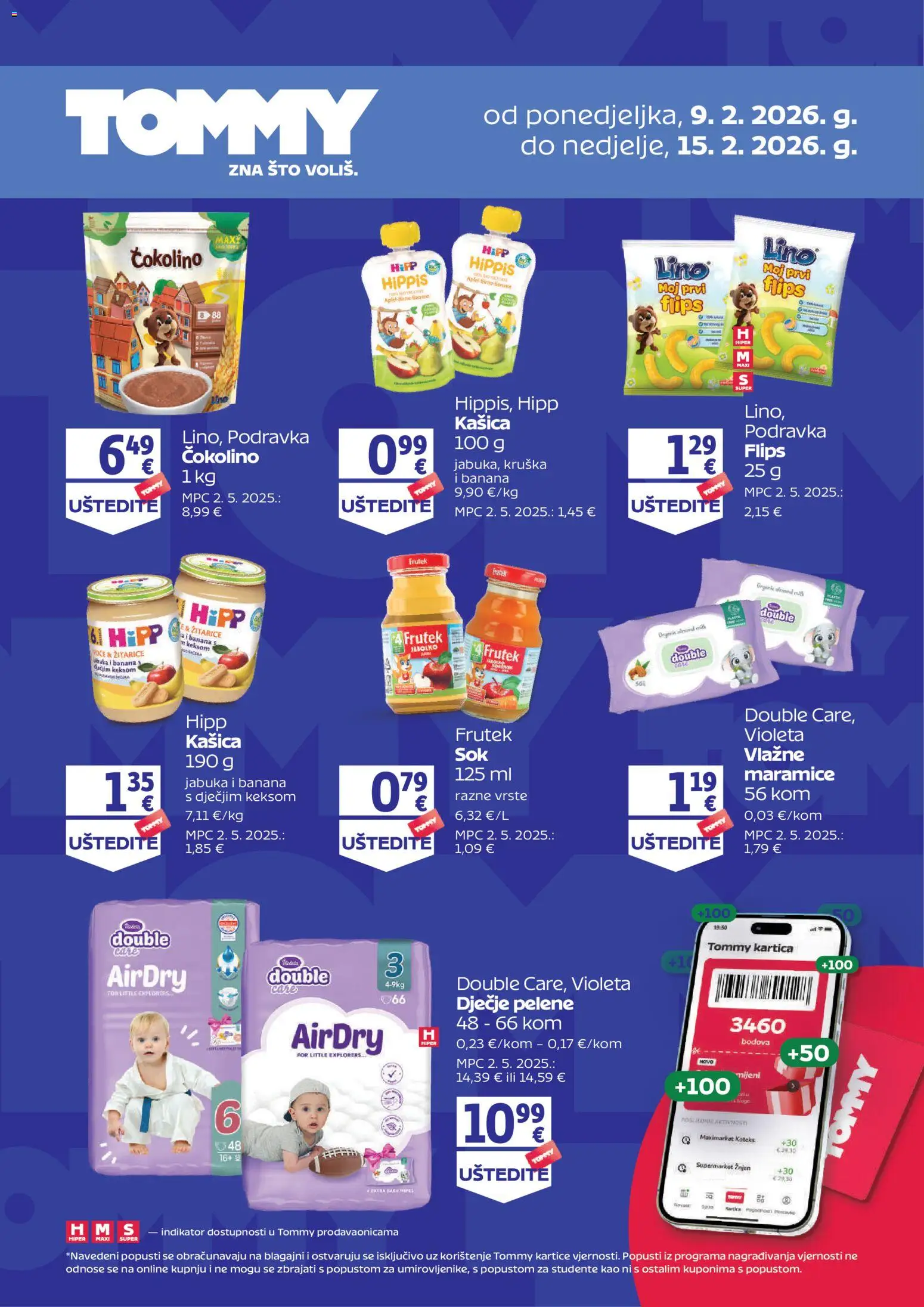 Tommy - Dodatne pogodnosti za Tommy vjerne članove - stranica 1- važeći od 09.02.2026