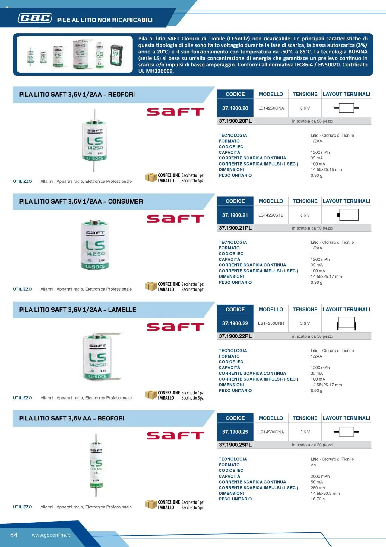 Volantino Batteries & Power GBC	 - pagina 64 - valido dal 12/04/2025