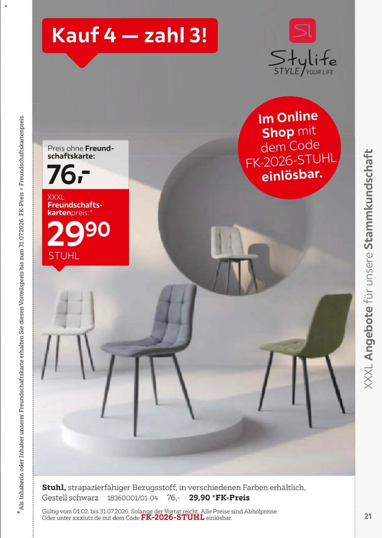 XXXL Lutz  Freundschaftskartenjournal - Seite 21 - gültig ab 01.02.2026