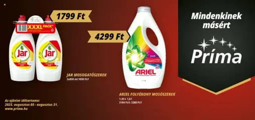 Előnézet CBA Príma - Óriásplakátok érvényes 2025.08.05.-tól