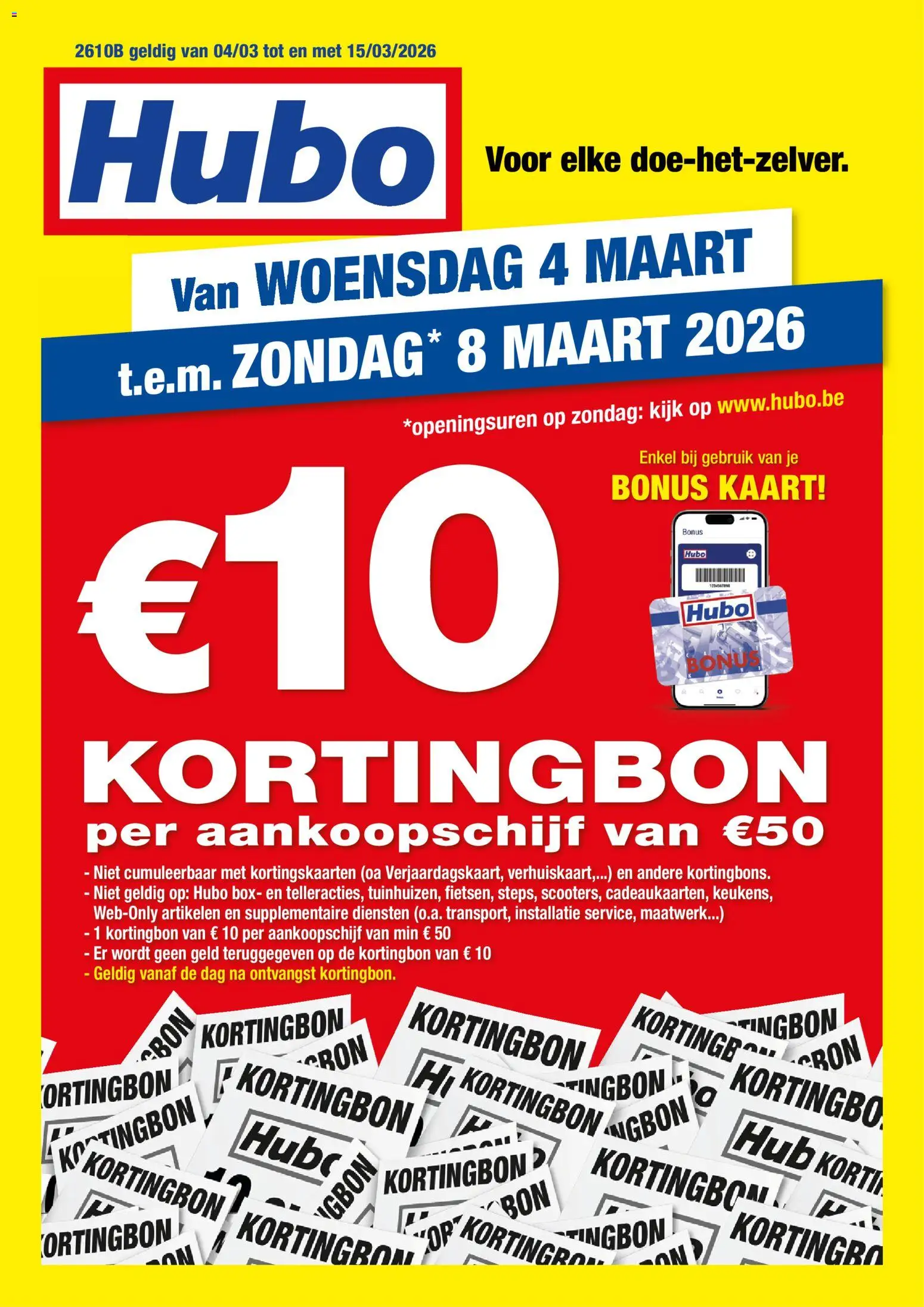 Hubo folder - pagina 1- geldig vanaf 04/03/2026