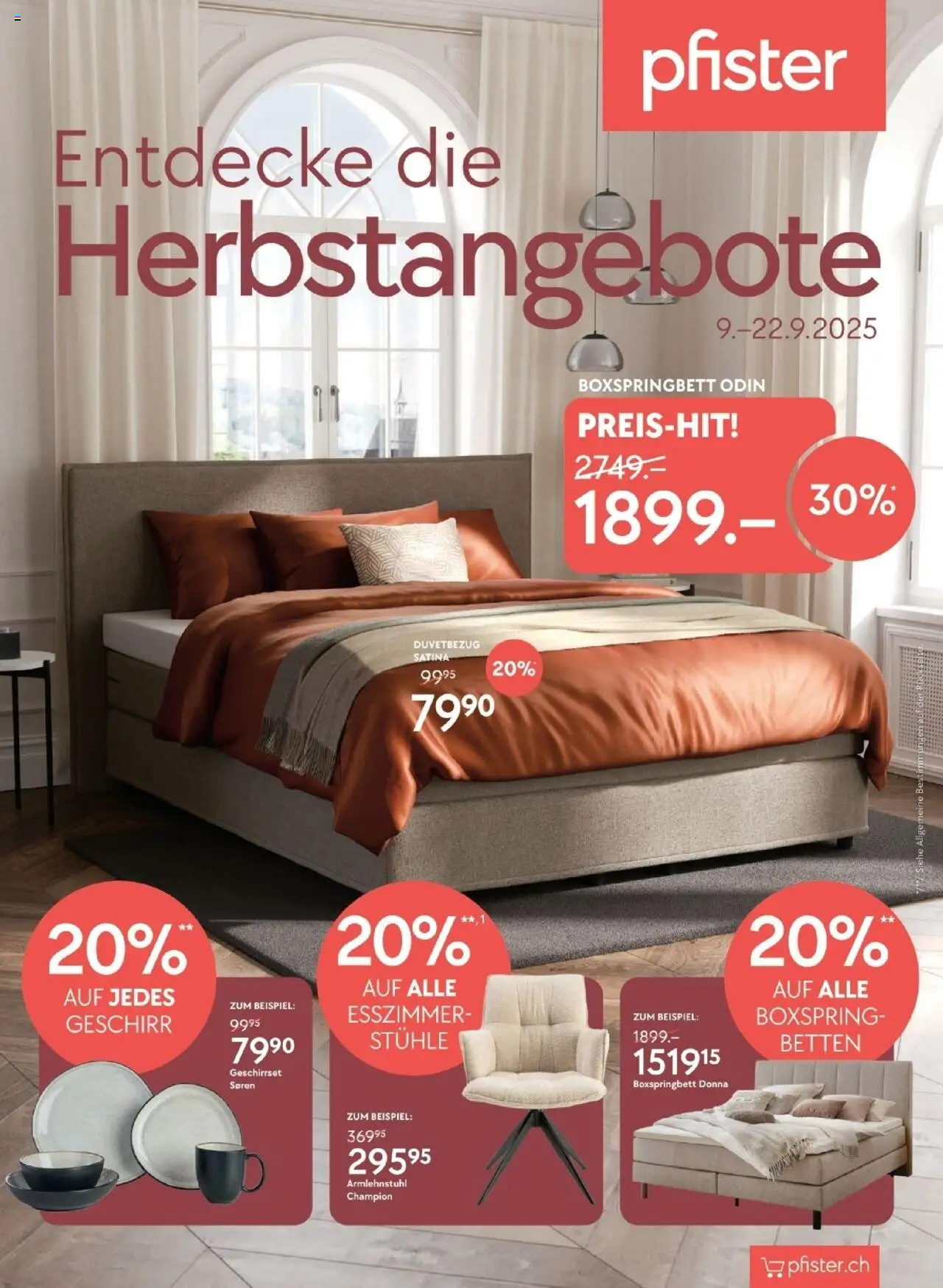 Pfister Aktionen - Seite 1- gültig ab 09.09.2025