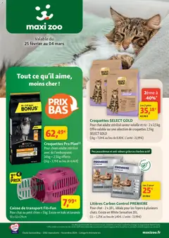 Aperçu Maxi ZOO catalogue valable à partir du 25/02/2026