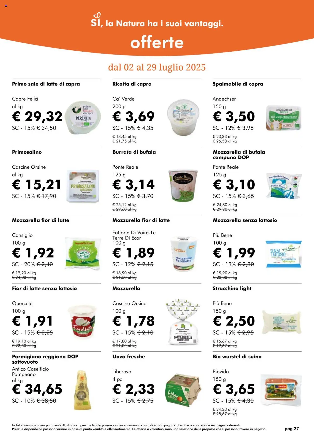 Volantino Natura Sì	 - pagina 27 - valido dal 02/07/2025