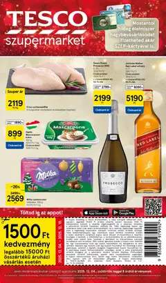 Előnézet Tesco Szupermarket - Akciós újság  érvényes 2025.12.04.-tól