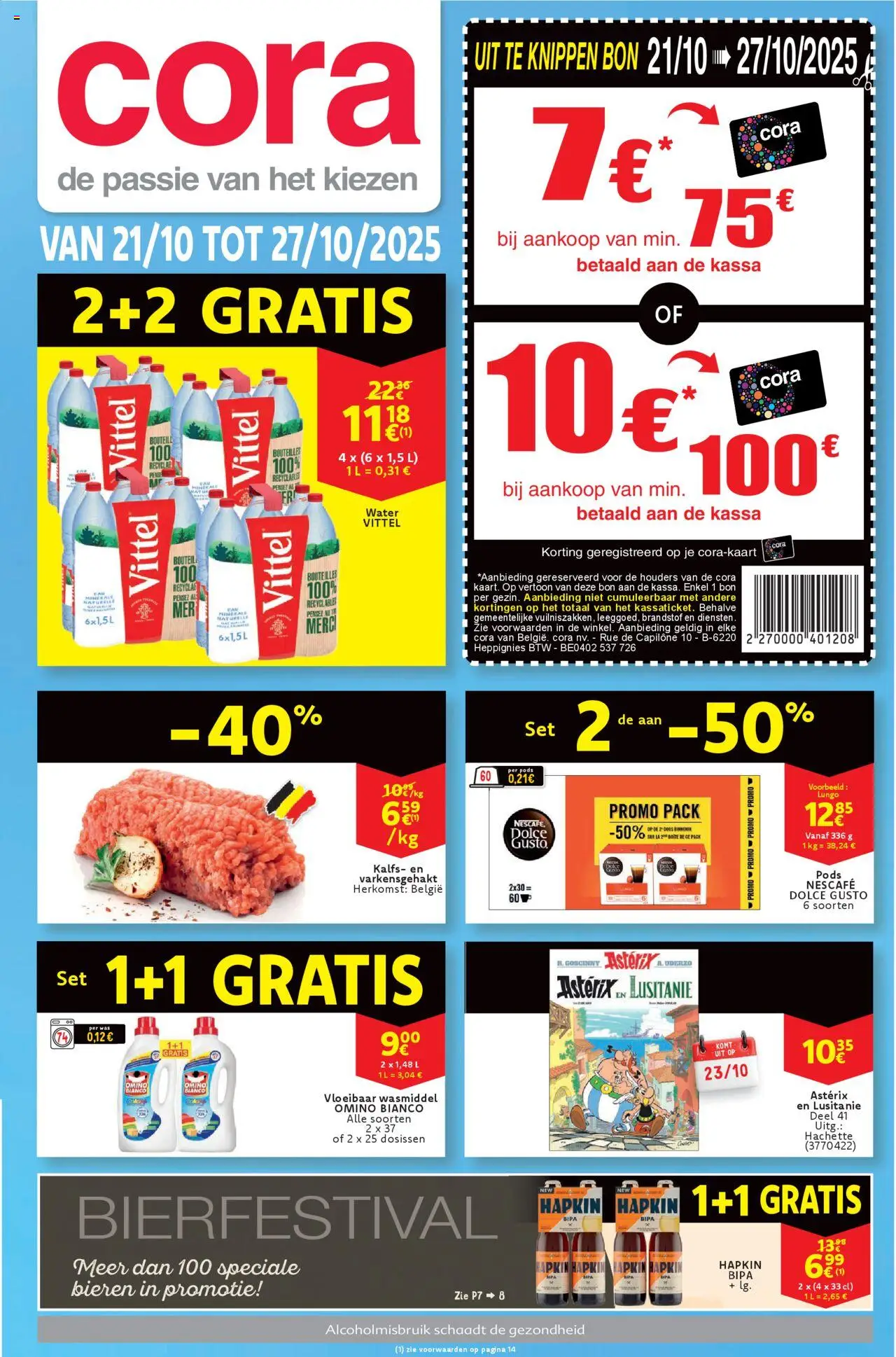 Cora folder week 43 - pagina 1- geldig vanaf 21/10/2025