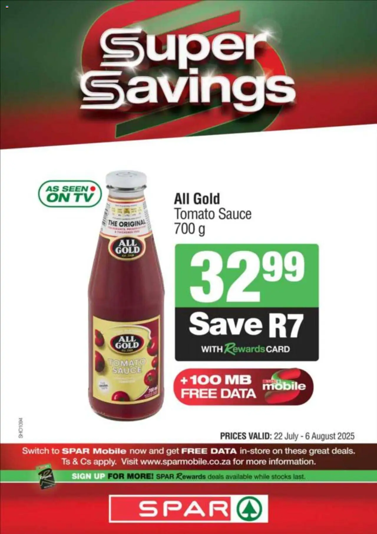 Spar Specials - page 12- valid from 22/07/2025
