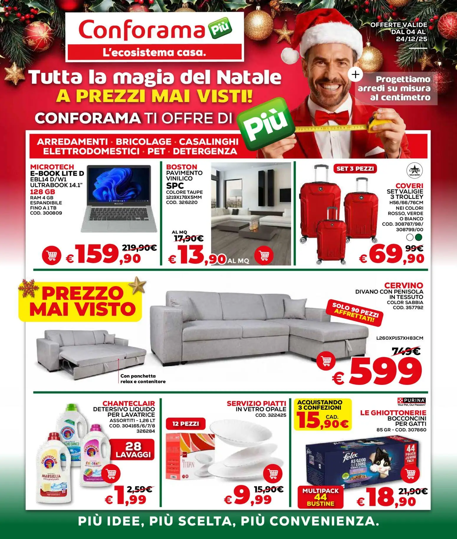 Volantino Conforama	 - pagina 1 - valido dal 04/12/2025