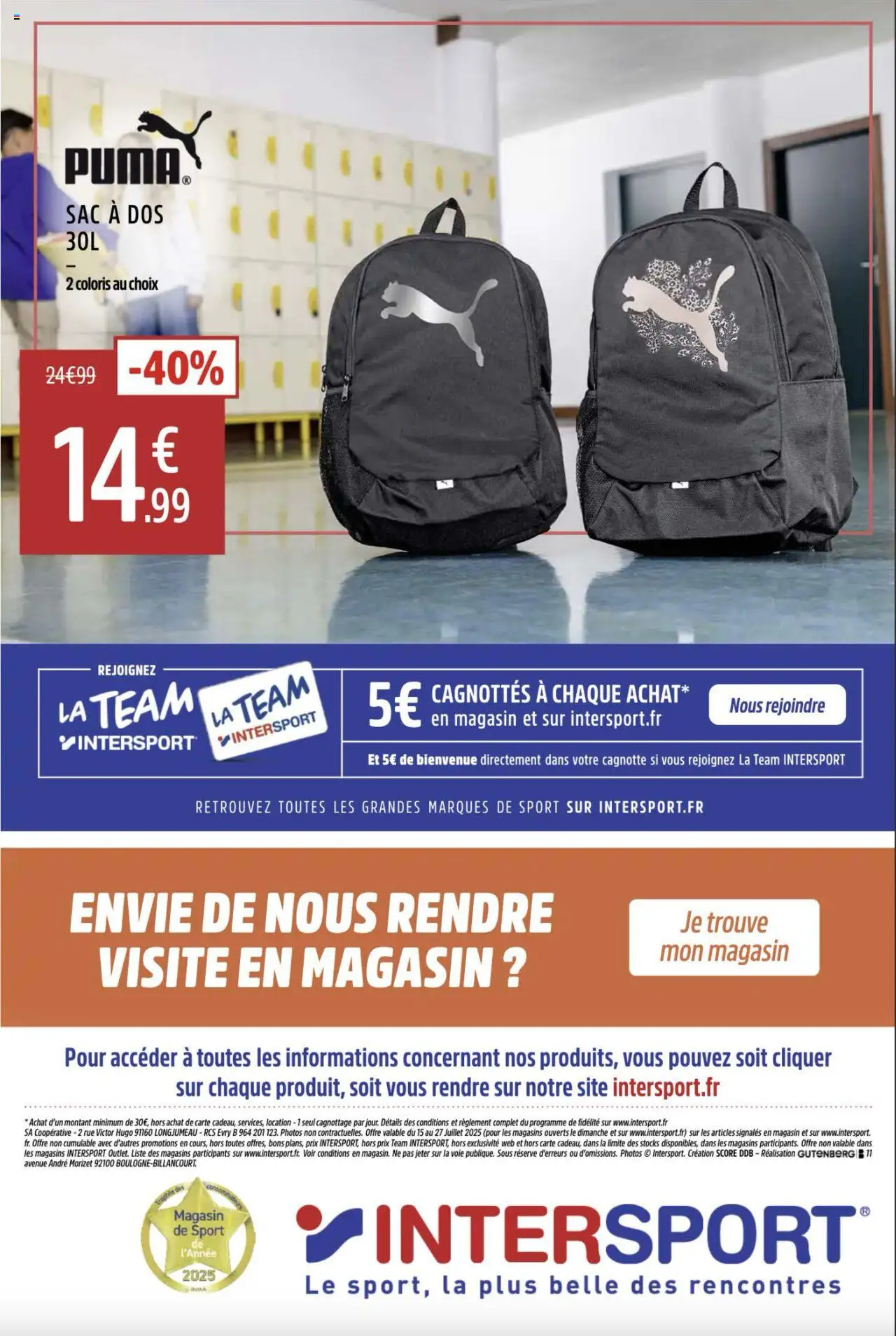 Intersport catalogue les promos de la rentrée - page 9 - valable à partir du 15/07/2025